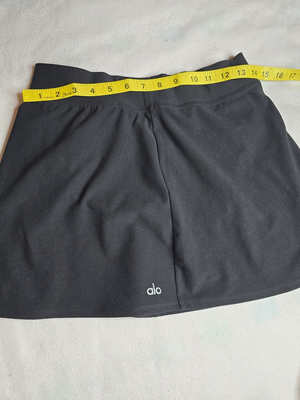 ALO Yoga Black Athletic Skort with Side Slit - Picture 7 of 7